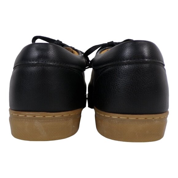 Ahimsa Black Vegan Leather Sneakers Men Sz 9 Women Sz 12 New/Near New  #897 - Picture 6 of 10